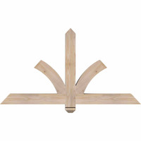 48"W x 26"H x 3 1/2"D x 3 1/2"F, 13/12 Pitch, Redmond Smooth Timber Gable Bracket, Douglas Fir