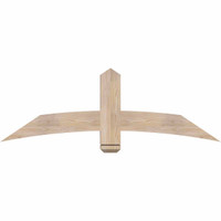 60"W x 20"H x 3 1/2"D x 5 1/2"F, 08/12 Pitch, Bellingham Smooth Timber Gable Bracket, Douglas Fir