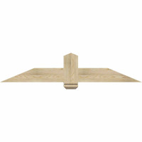 60"W x 12"H x 04"D x 6"F, 05/12 Pitch, Eugene Rough Sawn Timber Gable Bracket, Douglas Fir