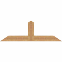 60"W x 20"H x 3 1/2"D x 5 1/2"F, 08/12 Pitch, Portland Smooth Timber Gable Bracket, Western Red Cedar