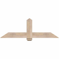 60"W x 20"H x 5 1/2"D x 5 1/2"F, 08/12 Pitch, Eugene Smooth Timber Gable Bracket, Douglas Fir