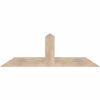 60"W x 20"H x 5 1/2"D x 5 1/2"F, 08/12 Pitch, Portland Smooth Timber Gable Bracket, Douglas Fir