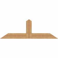 60"W x 20"H x 5 1/2"D x 5 1/2"F, 08/12 Pitch, Portland Smooth Timber Gable Bracket, Western Red Cedar