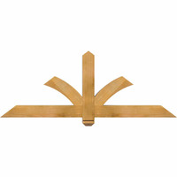 60"W x 22"H x 04"D x 4"F, 09/12 Pitch, Redmond Rough Sawn Timber Gable Bracket, Western Red Cedar