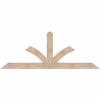 60"W x 22"H x 3 1/2"D x 3 1/2"F, 09/12 Pitch, Richland Smooth Timber Gable Bracket, Douglas Fir
