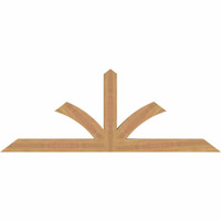60"W x 22"H x 3 1/2"D x 3 1/2"F, 09/12 Pitch, Richland Smooth Timber Gable Bracket, Western Red Cedar