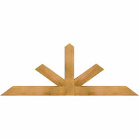 60"W x 22"H x 04"D x 4"F, 09/12 Pitch, Saratoga Rough Sawn Timber Gable Bracket, Western Red Cedar