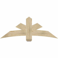 60"W x 22"H x 04"D x 6"F, 09/12 Pitch, Alberta Rough Sawn Timber Gable Bracket, Douglas Fir