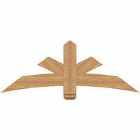 60"W x 22"H x 3 1/2"D x 5 1/2"F, 09/12 Pitch, Alberta Smooth Timber Gable Bracket, Western Red Cedar