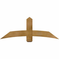 60"W x 22"H x 04"D x 6"F, 09/12 Pitch, Bellingham Rough Sawn Timber Gable Bracket, Western Red Cedar