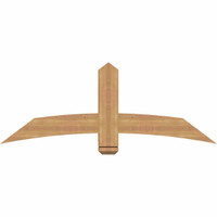 60"W x 22"H x 3 1/2"D x 5 1/2"F, 09/12 Pitch, Bellingham Smooth Timber Gable Bracket, Western Red Cedar