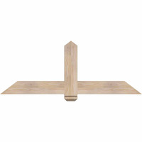 60"W x 22"H x 3 1/2"D x 5 1/2"F, 09/12 Pitch, Eugene Smooth Timber Gable Bracket, Douglas Fir