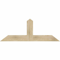 60"W x 22"H x 04"D x 6"F, 09/12 Pitch, Portland Rough Sawn Timber Gable Bracket, Douglas Fir