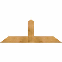 60"W x 22"H x 04"D x 6"F, 09/12 Pitch, Portland Rough Sawn Timber Gable Bracket, Western Red Cedar