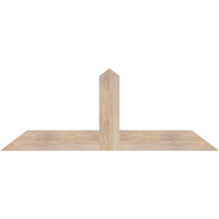 60"W x 22"H x 3 1/2"D x 5 1/2"F, 09/12 Pitch, Portland Smooth Timber Gable Bracket, Douglas Fir