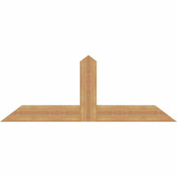 60"W x 22"H x 3 1/2"D x 5 1/2"F, 09/12 Pitch, Portland Smooth Timber Gable Bracket, Western Red Cedar