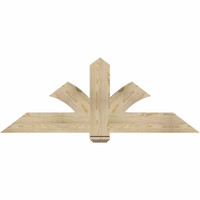 60"W x 22"H x 04"D x 6"F, 09/12 Pitch, Redmond Rough Sawn Timber Gable Bracket, Douglas Fir