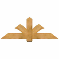 60"W x 22"H x 04"D x 6"F, 09/12 Pitch, Redmond Rough Sawn Timber Gable Bracket, Western Red Cedar