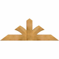 60"W x 22"H x 04"D x 6"F, 09/12 Pitch, Richland Rough Sawn Timber Gable Bracket, Western Red Cedar