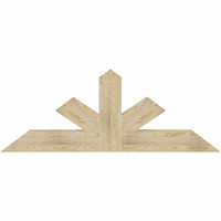 60"W x 22"H x 04"D x 6"F, 09/12 Pitch, Saratoga Rough Sawn Timber Gable Bracket, Douglas Fir
