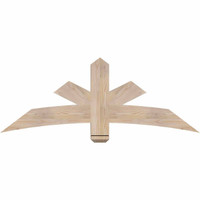 60"W x 22"H x 5 1/2"D x 5 1/2"F, 09/12 Pitch, Alberta Smooth Timber Gable Bracket, Douglas Fir