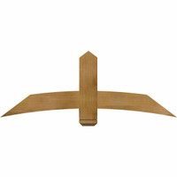 60"W x 22"H x 06"D x 6"F, 09/12 Pitch, Bellingham Rough Sawn Timber Gable Bracket, Western Red Cedar