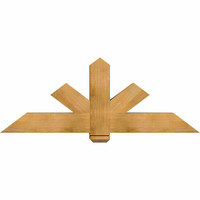 60"W x 22"H x 06"D x 6"F, 09/12 Pitch, Kennewick Rough Sawn Timber Gable Bracket, Western Red Cedar