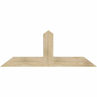 60"W x 22"H x 06"D x 6"F, 09/12 Pitch, Portland Rough Sawn Timber Gable Bracket, Douglas Fir