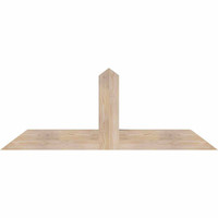 60"W x 22"H x 5 1/2"D x 5 1/2"F, 09/12 Pitch, Portland Smooth Timber Gable Bracket, Douglas Fir