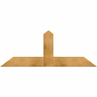 60"W x 22"H x 06"D x 6"F, 09/12 Pitch, Portland Rough Sawn Timber Gable Bracket, Western Red Cedar