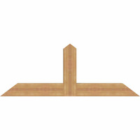60"W x 22"H x 5 1/2"D x 5 1/2"F, 09/12 Pitch, Portland Smooth Timber Gable Bracket, Western Red Cedar