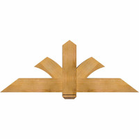 60"W x 22"H x 06"D x 6"F, 09/12 Pitch, Redmond Rough Sawn Timber Gable Bracket, Western Red Cedar