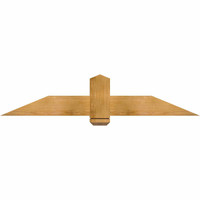60"W x 12"H x 04"D x 6"F, 05/12 Pitch, Eugene Rough Sawn Timber Gable Bracket, Western Red Cedar