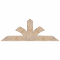 60"W x 22"H x 5 1/2"D x 5 1/2"F, 09/12 Pitch, Richland Smooth Timber Gable Bracket, Douglas Fir