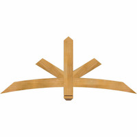 60"W x 25"H x 04"D x 4"F, 10/12 Pitch, Alberta Rough Sawn Timber Gable Bracket, Western Red Cedar