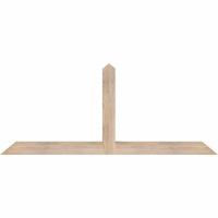 60"W x 25"H x 3 1/2"D x 3 1/2"F, 10/12 Pitch, Portland Smooth Timber Gable Bracket, Douglas Fir