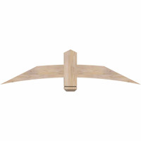 60"W x 15"H x 3 1/2"D x 5 1/2"F, 06/12 Pitch, Bellingham Smooth Timber Gable Bracket, Douglas Fir