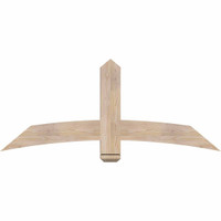 60"W x 25"H x 3 1/2"D x 5 1/2"F, 10/12 Pitch, Bellingham Smooth Timber Gable Bracket, Douglas Fir