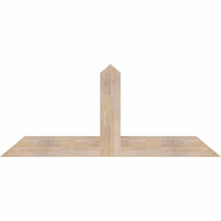 60"W x 25"H x 3 1/2"D x 5 1/2"F, 10/12 Pitch, Portland Smooth Timber Gable Bracket, Douglas Fir