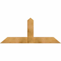 60"W x 25"H x 04"D x 6"F, 10/12 Pitch, Portland Rough Sawn Timber Gable Bracket, Western Red Cedar