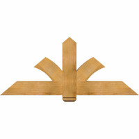 60"W x 25"H x 04"D x 6"F, 10/12 Pitch, Redmond Rough Sawn Timber Gable Bracket, Western Red Cedar
