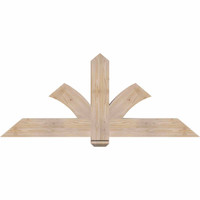 60"W x 25"H x 3 1/2"D x 5 1/2"F, 10/12 Pitch, Redmond Smooth Timber Gable Bracket, Douglas Fir