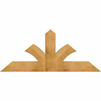60"W x 25"H x 04"D x 6"F, 10/12 Pitch, Richland Rough Sawn Timber Gable Bracket, Western Red Cedar