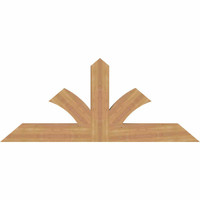 60"W x 25"H x 3 1/2"D x 5 1/2"F, 10/12 Pitch, Richland Smooth Timber Gable Bracket, Western Red Cedar