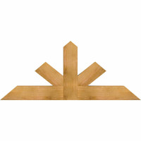 60"W x 25"H x 04"D x 6"F, 10/12 Pitch, Saratoga Rough Sawn Timber Gable Bracket, Western Red Cedar