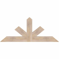 60"W x 25"H x 3 1/2"D x 5 1/2"F, 10/12 Pitch, Saratoga Smooth Timber Gable Bracket, Douglas Fir