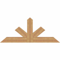 60"W x 25"H x 3 1/2"D x 5 1/2"F, 10/12 Pitch, Saratoga Smooth Timber Gable Bracket, Western Red Cedar