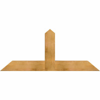60"W x 25"H x 06"D x 6"F, 10/12 Pitch, Portland Rough Sawn Timber Gable Bracket, Western Red Cedar
