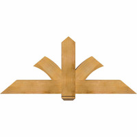 60"W x 25"H x 06"D x 6"F, 10/12 Pitch, Redmond Rough Sawn Timber Gable Bracket, Western Red Cedar