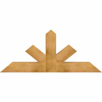 60"W x 25"H x 06"D x 6"F, 10/12 Pitch, Saratoga Rough Sawn Timber Gable Bracket, Western Red Cedar